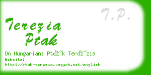 terezia ptak business card